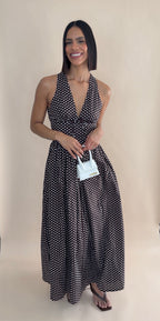 Polka Dot Maxi Dress