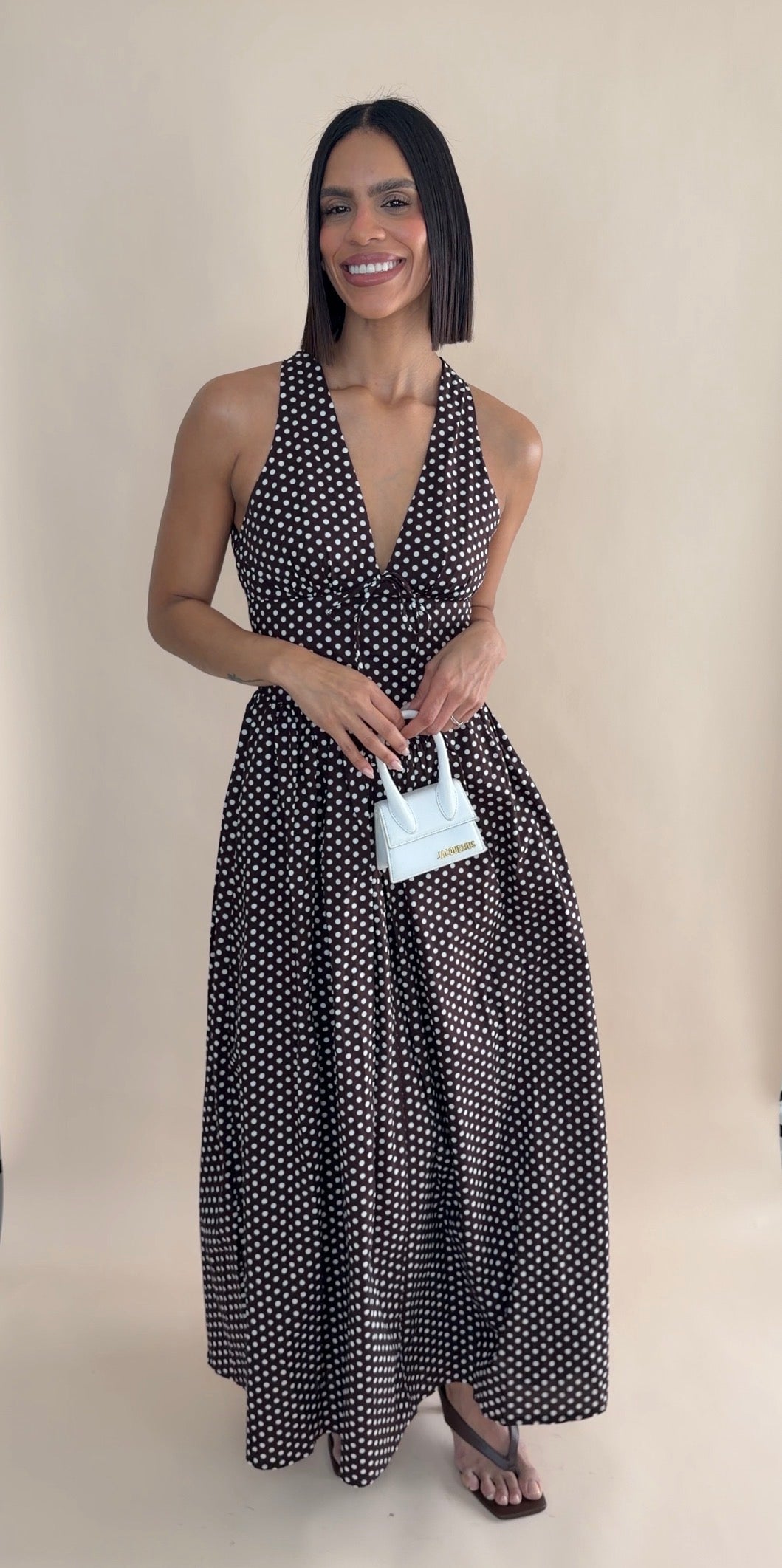 Polka Dot Maxi Dress