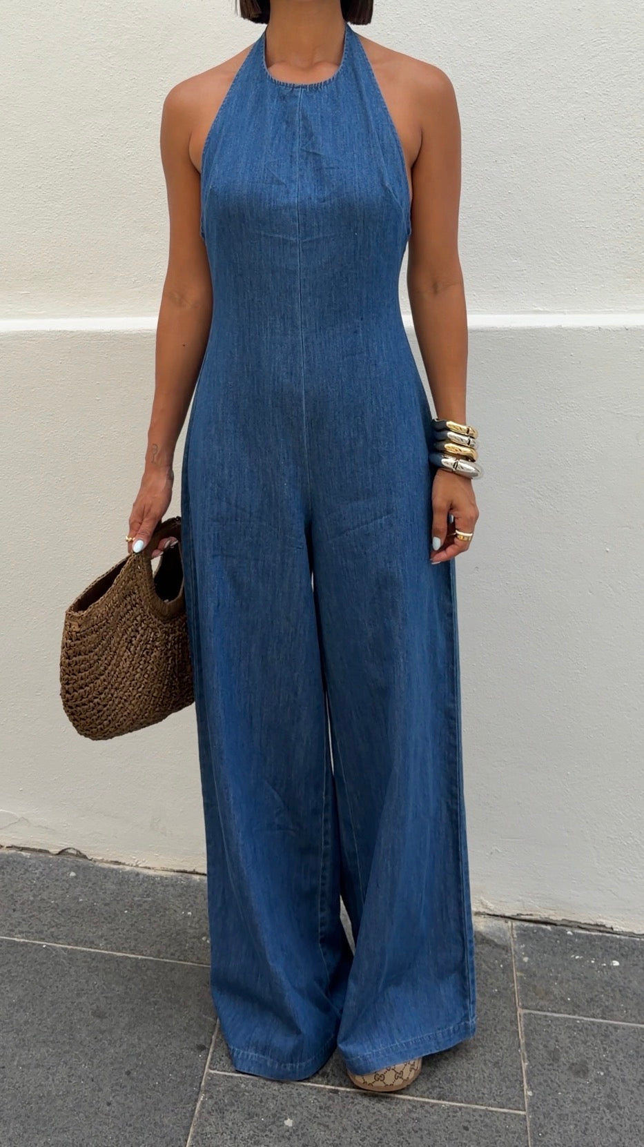 Soleil Denim Jumpsuit