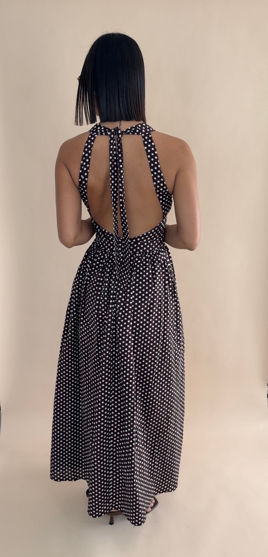 Polka Dot Maxi Dress