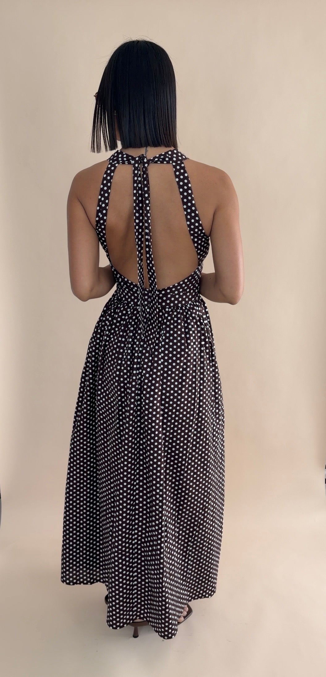 Polka Dot Maxi Dress
