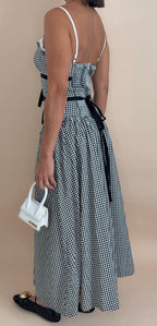 Gingham Midi Dress