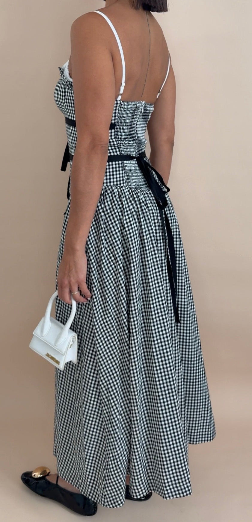 Gingham Midi Dress