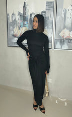 Turtleneck Black Dress