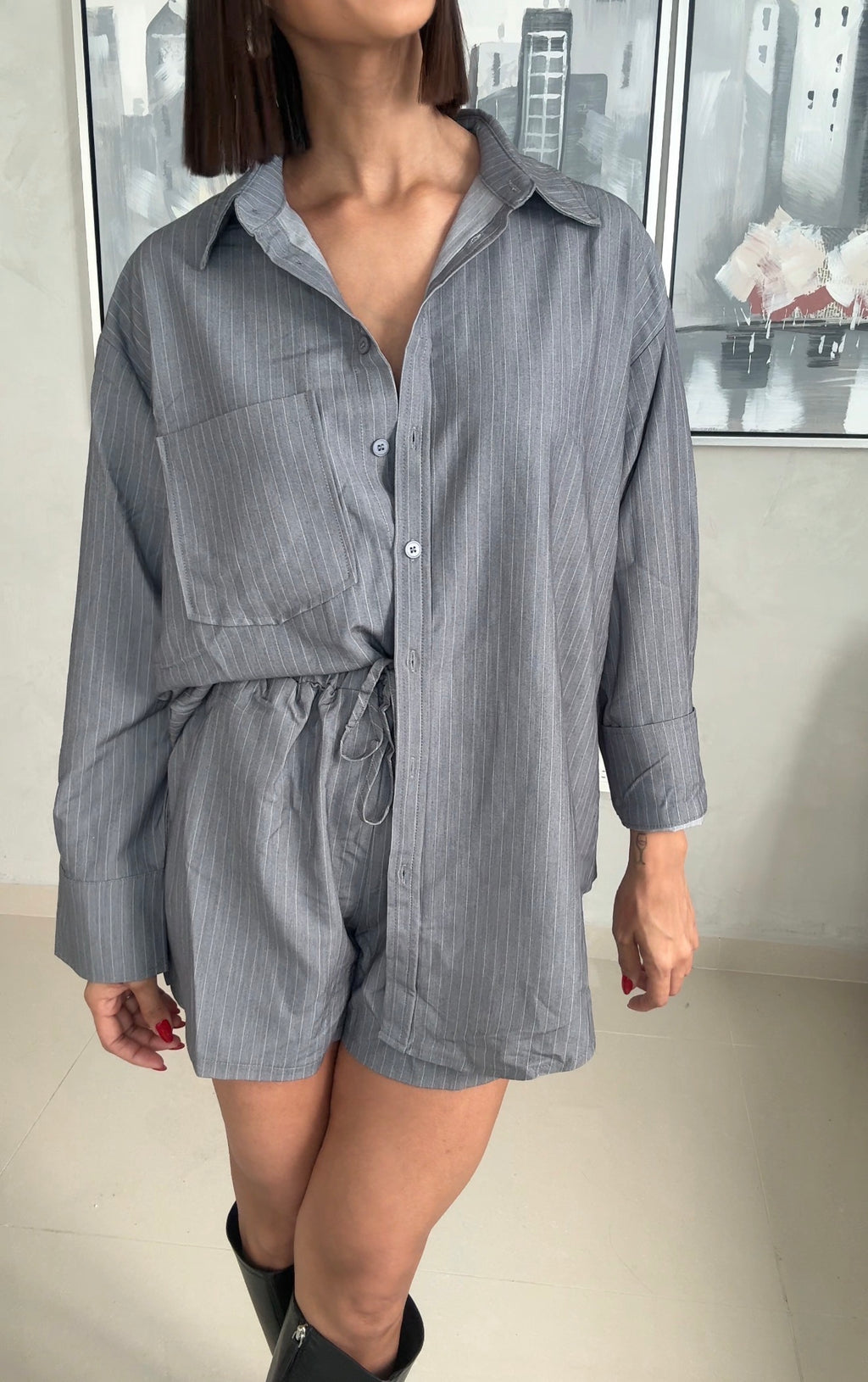 Grey Oversize Set