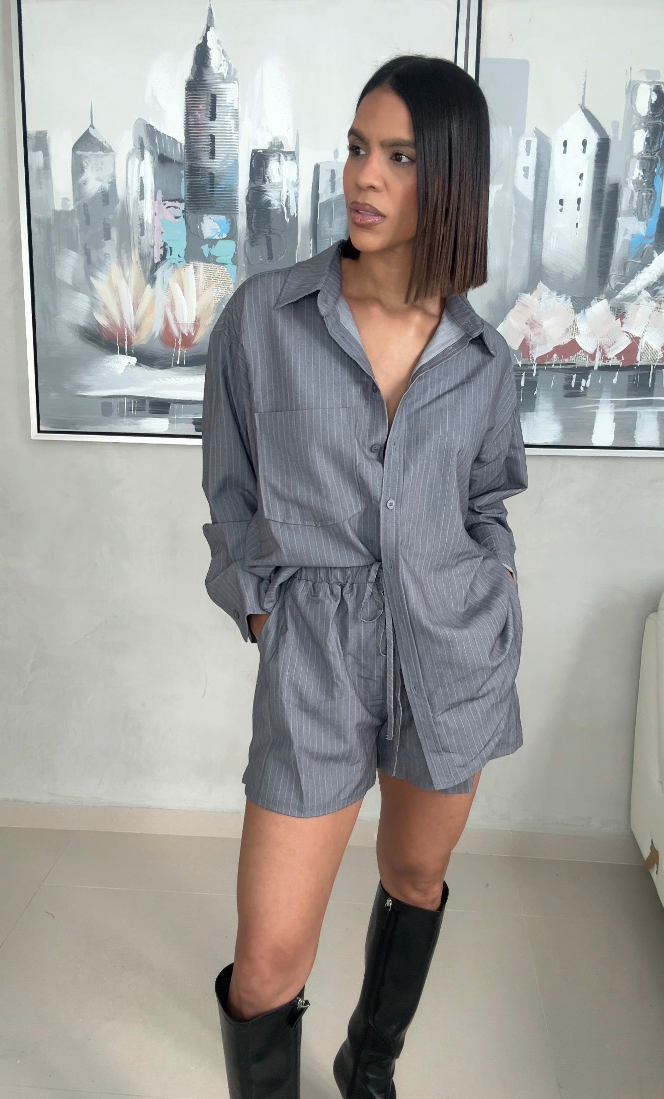 Grey Oversize Set