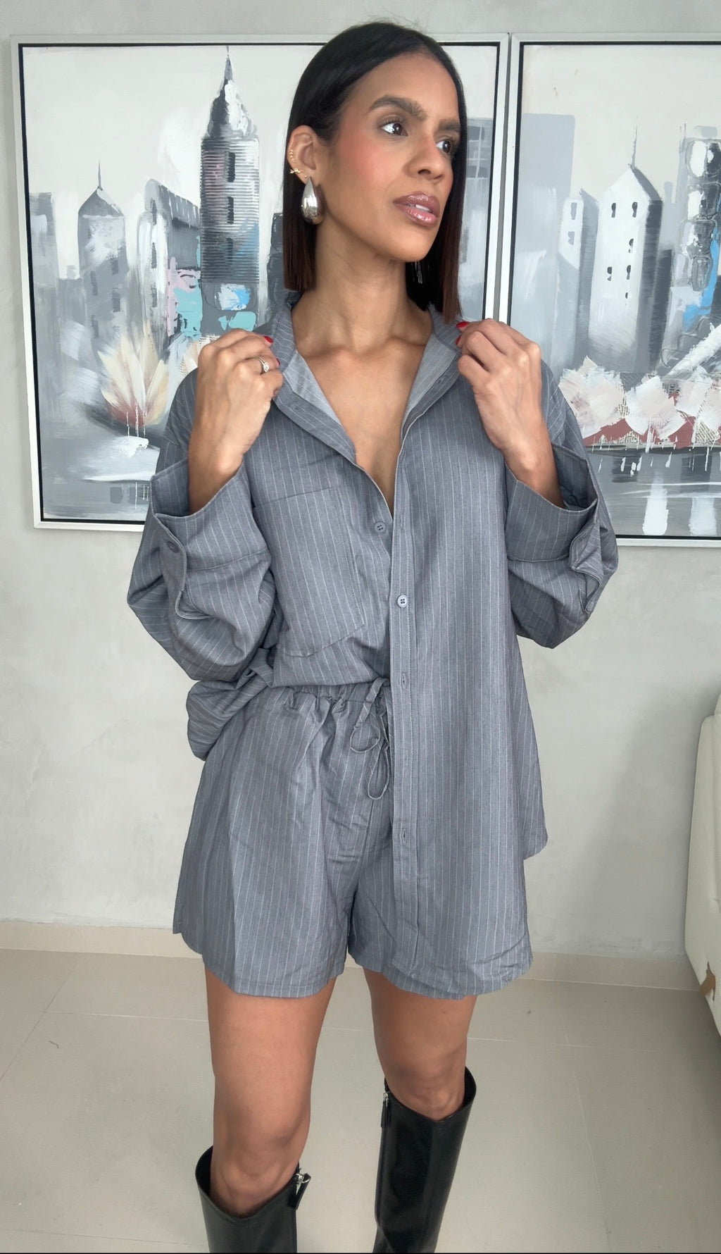 Grey Oversize Set